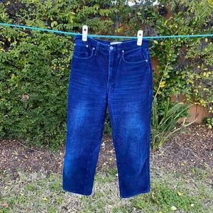 Madewell dad jean corduroys size 26